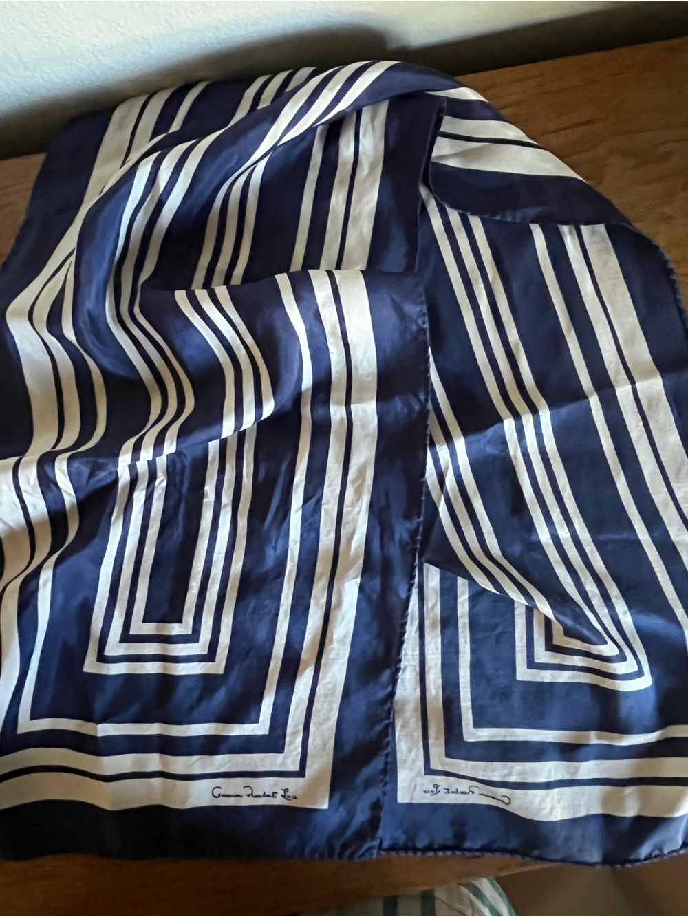 Vintage American President Lines (APL) Nautical Oblong Scarf